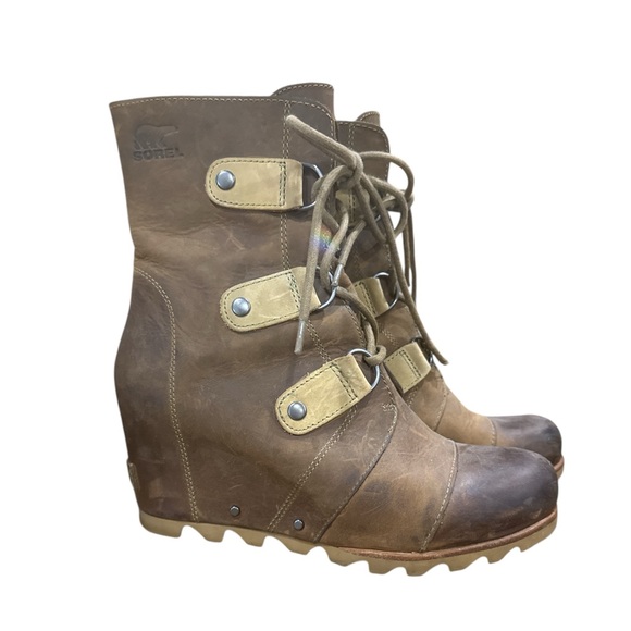 Women’s Sorel Joan of Arctic Wedge Mid Waterproof leather boot - Picture 1 of 3